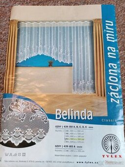 Záclona Belinda š.300 x v.150cm nová české výroby - 1