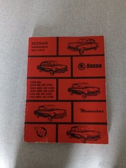 Seznam náhradních dílů škoda 1000 mb - 1