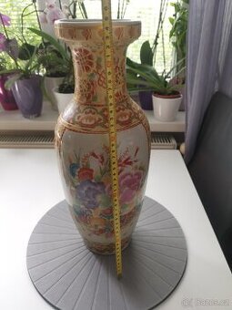 Vintage čínská váza, porcelán, výška 45 cm