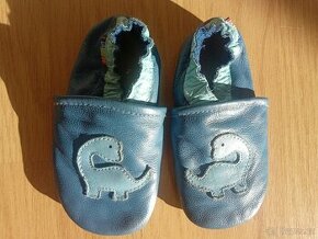 Dětské kožené capáčky Carozoo, vel.3-4 roky