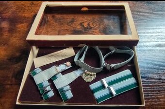 Původní Vintage Pánská Sada Doplňků "Dreiteilige Garnituren