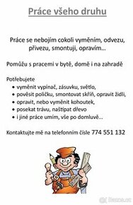 Drobné práce kolem domu (hodinový manžel)