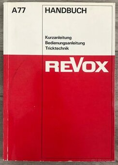REVOX A77 originální brožura-návod v němčině