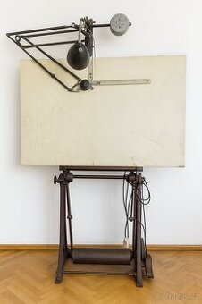 Retro rýsovací prkno REISS A0 – pantograf, litinový stojan