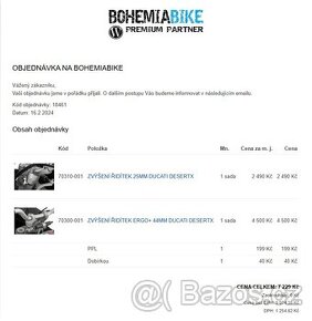 ZVÝŠENÍ ŘIDÍTEK DUCATI DESERTX