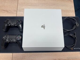 Playstation 4 Pro 1TB Bílý, 2x ovladač