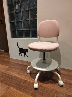 Dětská židle rostoucí IKEA VIMUND růžová