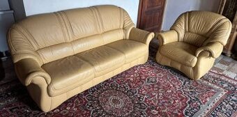 Kožená sedací souprava 3+1,5837 - 1