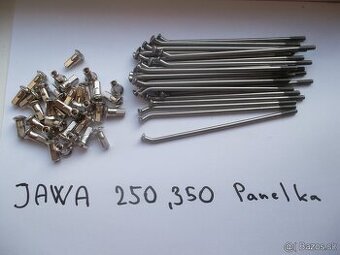 Sada šroubů Jawa 250/559 a 350/360 panelka nerez