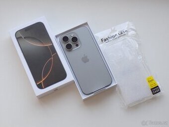 Apple iPhone 16 Pro 128GB Přírodní titan - ZÁRUKA - 100% BAT