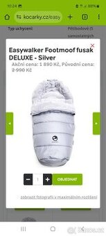 Fusaky Easywalker footmoof Deluxe silver