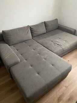 Rohová sedací rozkládací souprava