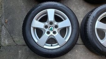 Letní pneu DUNLOP 185/60 r14 + ALU kola 5x100 r14