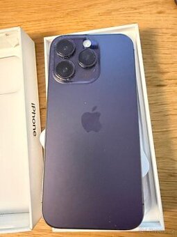 IPhone 14 Pro 256gb fialový super stav vcetne krytu