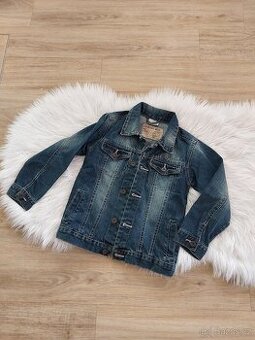 Džínová chlapecká bunda vel. 128