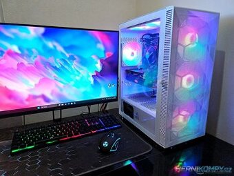 Herní PC i7|RX580 8GB|16GB RAM|SSD|6xRGB|WiFi+BT|W11