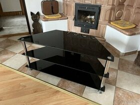 Televizní stolek skleněný - 1