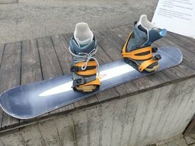 Prodám dětský snovboardový komplet 120cm +boty - 1