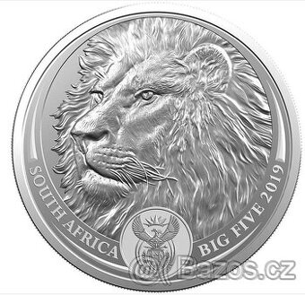 Stříbrná mince Big Five - Lion (Lev) 1 Oz 2019