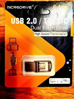 Usb 2.0 + C. FlashDisk 64GB