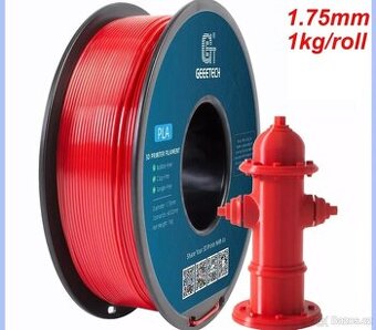 kvalitní Filament PLA 1kg nový červená