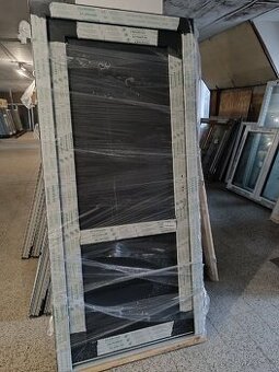 Vchodové dveře PVC 1000x2150, antracit/bílá