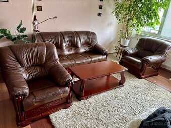 Rustikální kožená souprava