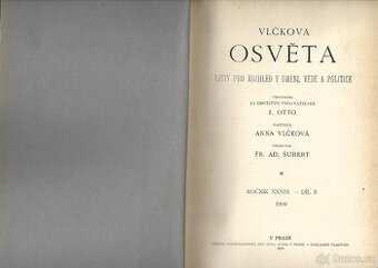 Osvěta - Listy pro rozhled v umění, vědě a politice