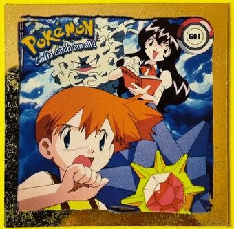 Prodám Pokémon Artbox nálepky 1999 ZLATÉ