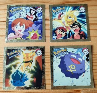 Prodám Pokémon Artbox nálepky 1999 ZLATÉ