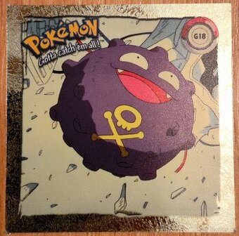 Prodám Pokémon Artbox nálepku 1999 ZLATOU G18, vzácná