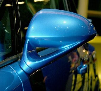 Vyměním Opel Corsa D OPC - Zpětná zrcátka v modré barvě