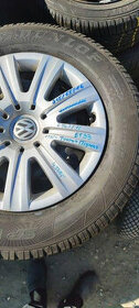 Plechová kola s pneu 6,5x16. ET 33 pro VW Touran, Tiguan.