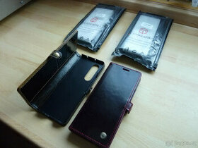 Luxusní pouzdro - knížka Z Fold 3 retro kůže