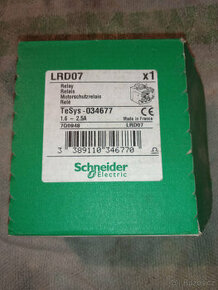 Prodám  Relé jisticí nadproudové LRD07 1,6-2,5A třída 10A Re