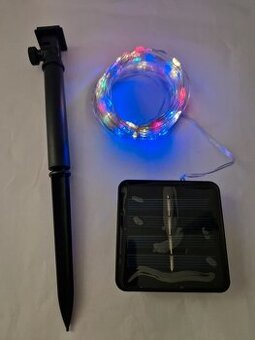 Solární LED světla - řetěz Vánoce
