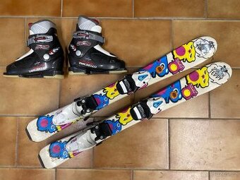 Dětské lyže 80cm a lyžáky 18.5cm velikost 29