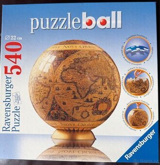 Ravensburger puzzleball - stará mapa