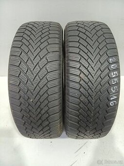 2ks zimní pneu 205/55/16 Continental