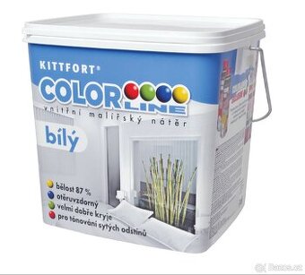 Malířská barva bílá zn. KITTFORT, balení 18kg