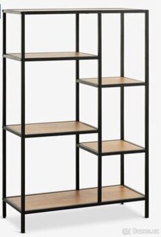 Kovový regál / knihovna – industriální styl