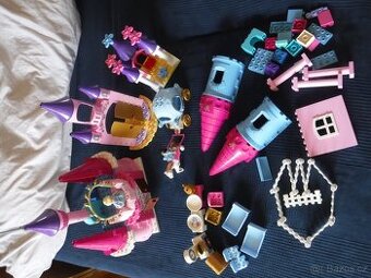 Lego Duplo Zámek Popelka princ kočár kůň nábytek