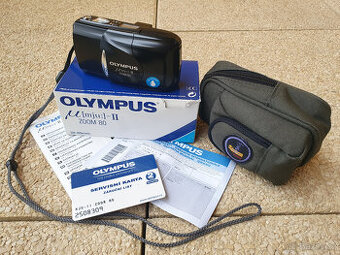 Analogový kompaktní fotoaparát Olympus Mju-II Zoom 80, černý