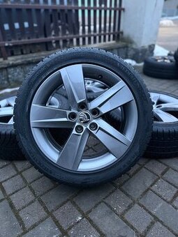 ORIGINÁL Alu Škoda ROCK R16, 5x100 - TOP STAV, CELOROČNÍ