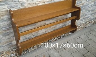 Závěsná rustikální police