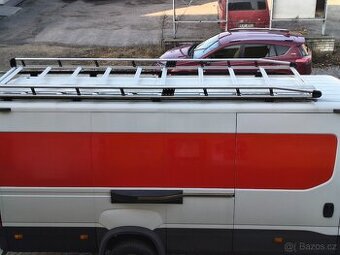 Střešní nosič zahrádka + žebřík na zadní dveře Iveco Daily