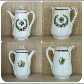 WW2 - PORCELÁNOVÁ KONVIČKA - ŽELEZNÝ KŘÍŽ