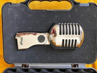 Retro mikrofon Stagg vintage look, XLR, kufřík