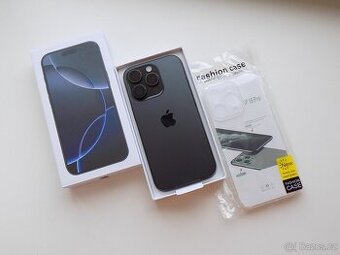 APPLE iPhone 16 Pro 256GB Černý titan - ZÁRUKA - 100% BATER.