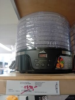 Sušička ovoce ETA Secca Plus – 8 plat, digitální, NOVÁ se zá